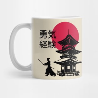 Samurai with pagodai, Japanese phrase Mug